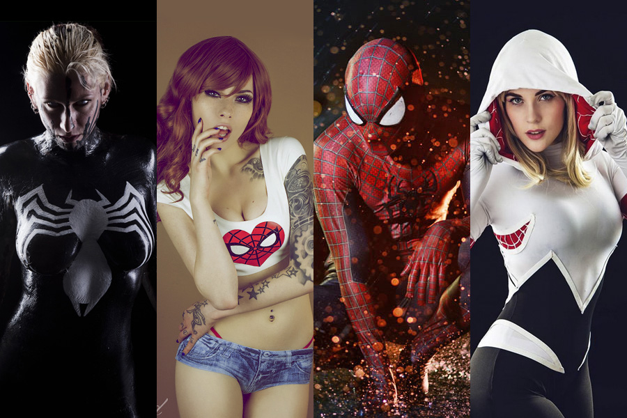 Los mejores cosplays de Spider-Man y sus chicas